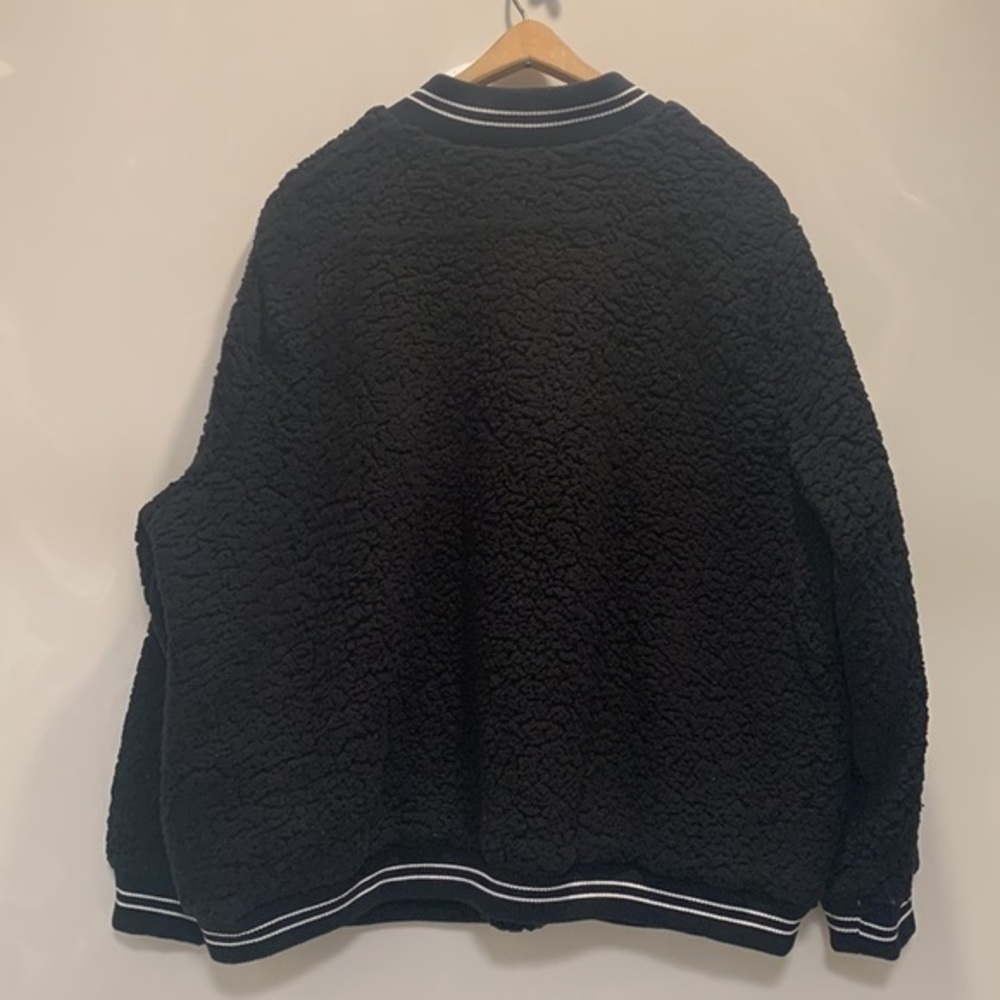 Lucky Brand Varsity Fleece Bomber Jacket 3X NWT - Picture 6 of 6